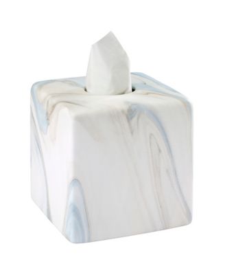 Waves Ceramic Tissue Box Cover