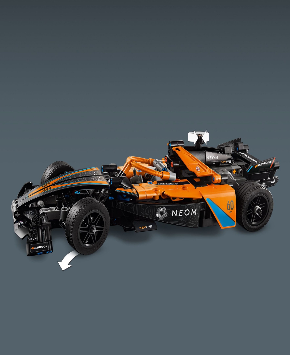 Lego Technic Neom Mclaren Formula E Race Car 42169 Toy Building Set, 452 Pieces In Multicolor
