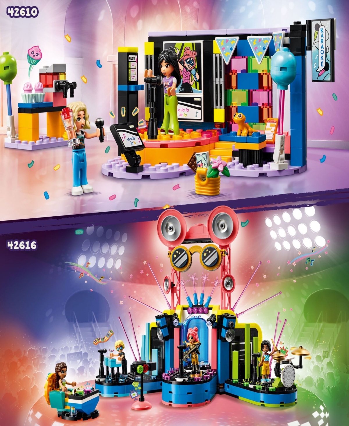 Lego Friends Pop Star Music Tour Bus Play Together Toy 42619, 845 Pieces In Multicolor