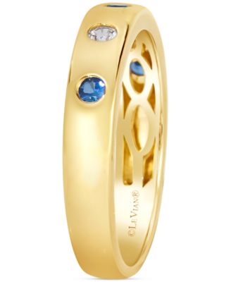Anywear Everywear&reg; Blueberry Sapphire (1/6 ct. t.w.) or Pink Sapphire (1/6 ct. t.w.) & White Sapphire (1/10 ct. t.w.) Ring in 14k Honey Gold (also in rose gold and white gold)