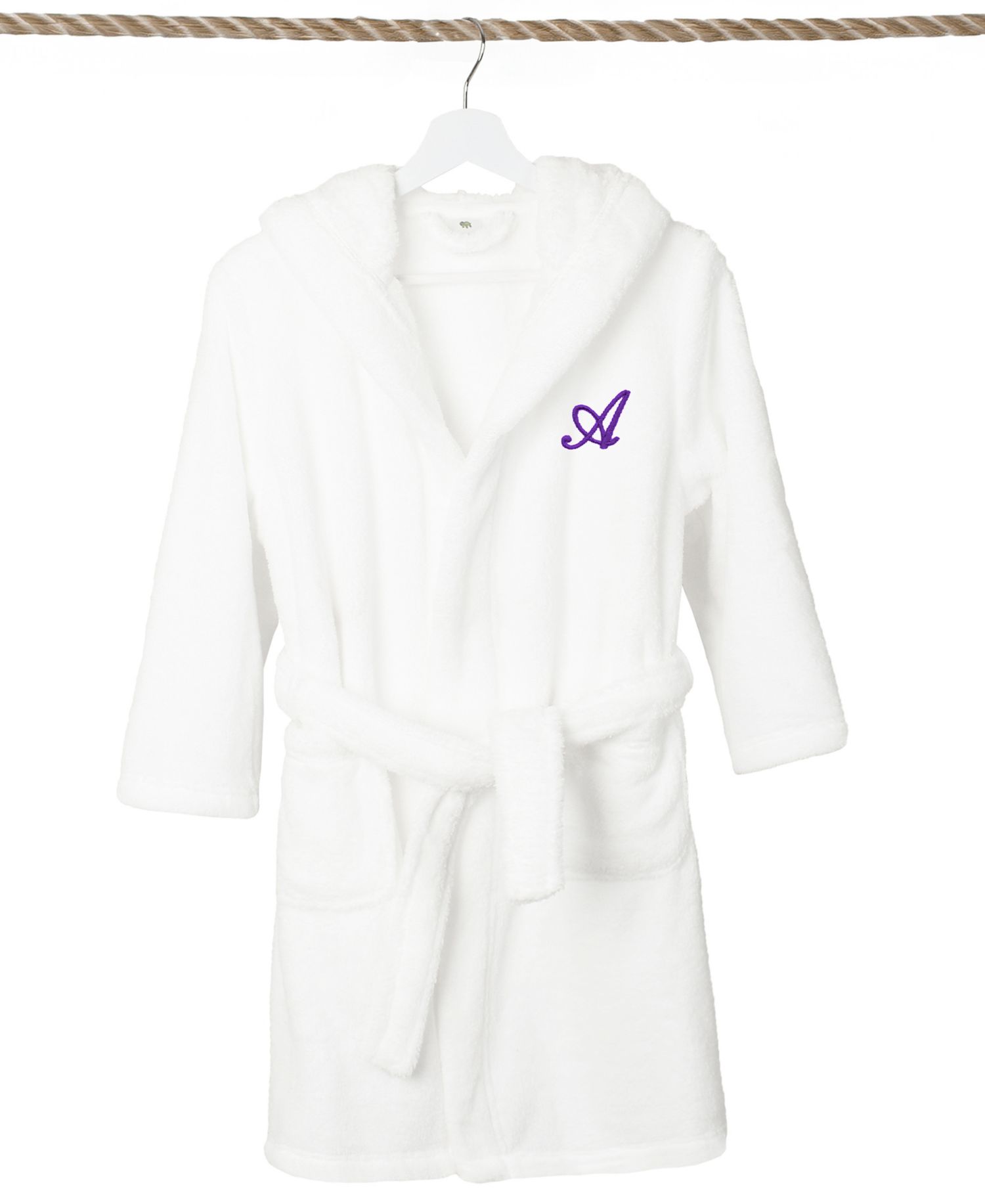 Personalized Kids Super Plush Hooded Bathrobe