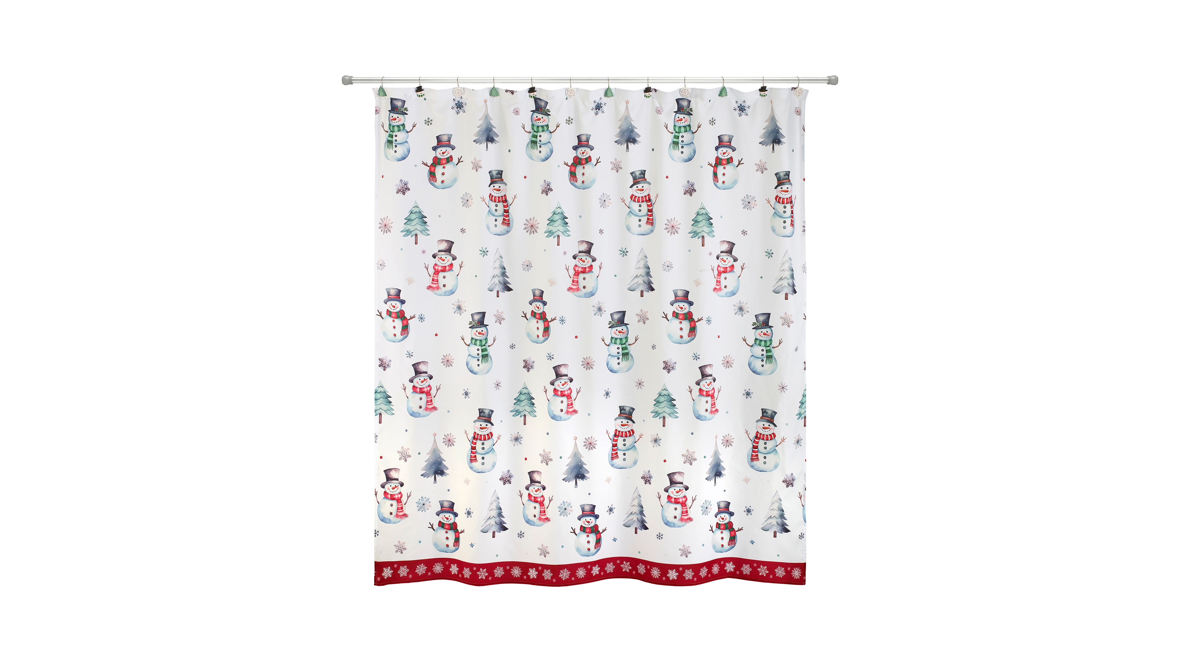 Avanti Winter Snowman Shower Curtain, 72" x 72"