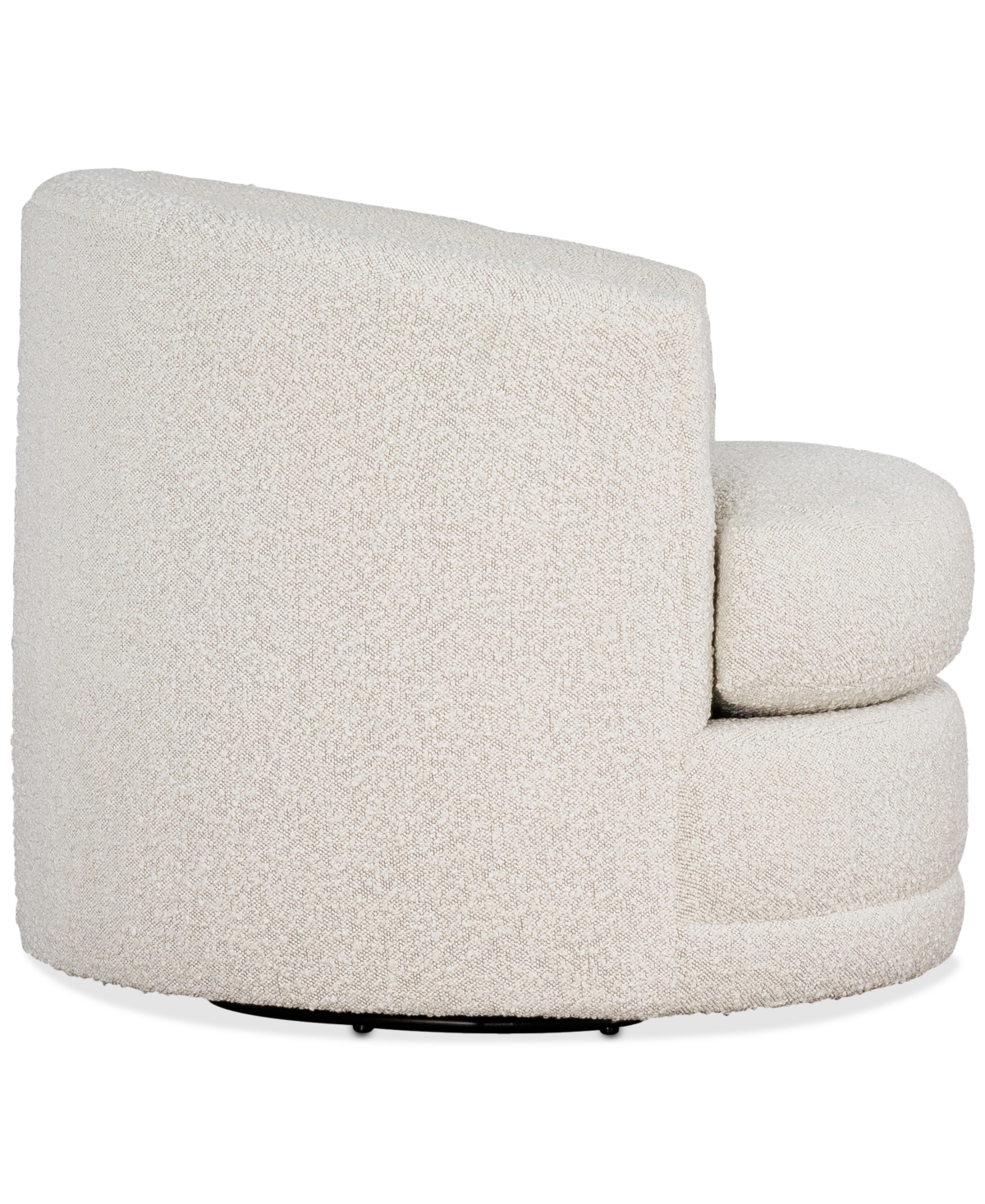 Macy's Elbeth Fabric Swivel Chair, Exclusively At  In Pebble
