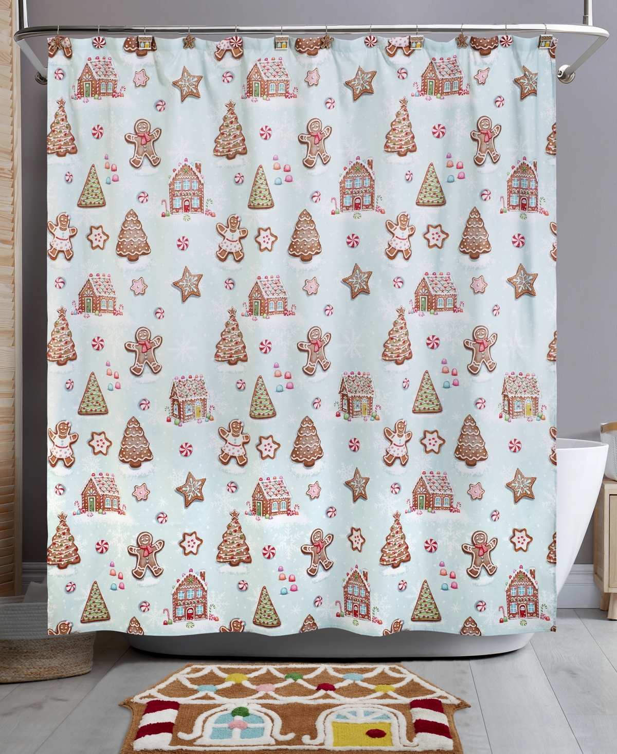 Avanti Sweet Treat Shower Curtain, 72" X 72" In Multi Color