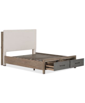 Portmore California King Upholstered Storage Bed (with soft close drawers), Created for Macy's