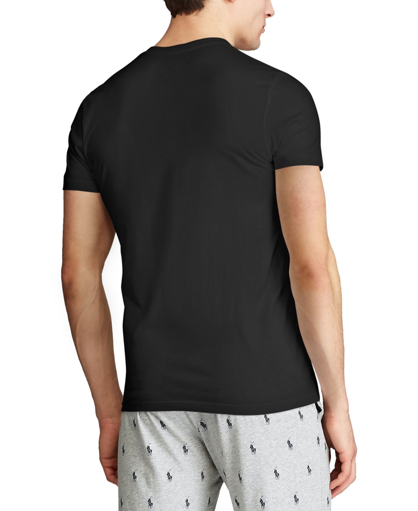 Бельё Undershirts для мужчин, 5 шт. — Polo Ralph Lauren, цвет: Чёрный — фото 3