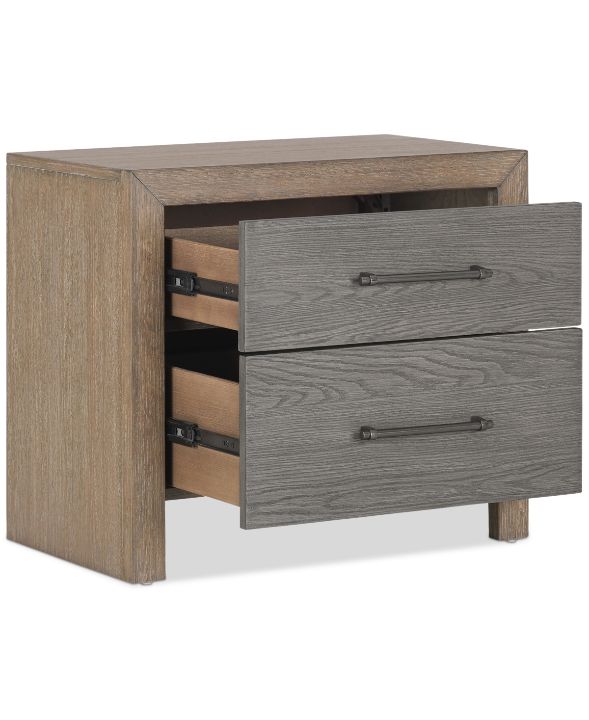 Macy's Portmore 2-drawer Nightstand (soft Close Drawers), Created For  In Brown