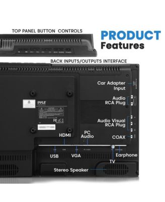 15.6   LED RV Digital TV with DVD Combo, Full HD Flat Screen, 12V/24V Car Adapter