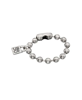 Sterling Silver and 18k Gold Padlock Charm Bracelet