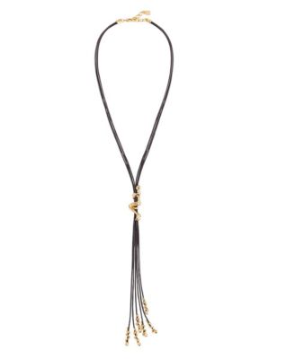 Brown Leather Cords Necklace
