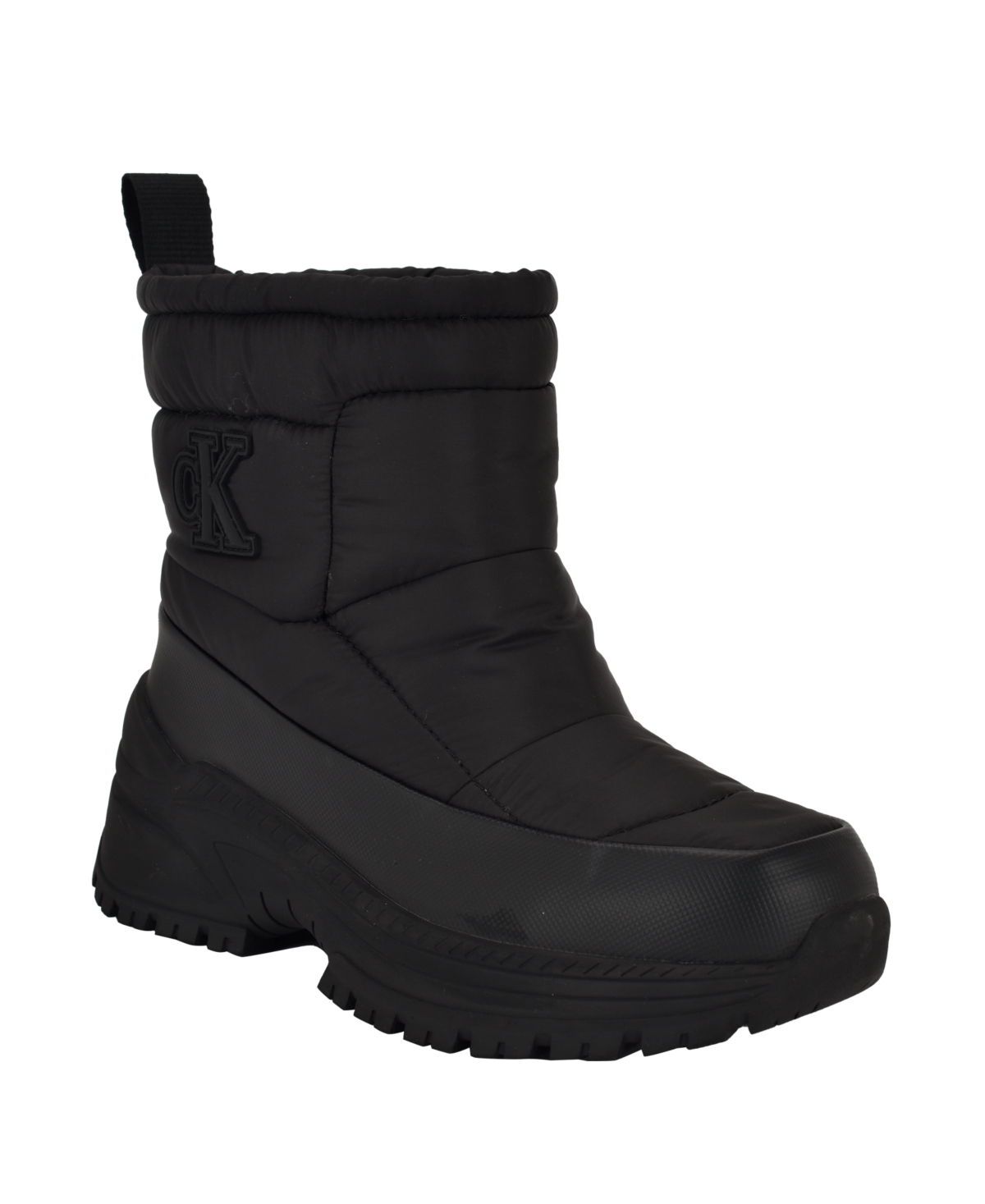 Calvin Klein Women's Nelsa Round Toe Casual Lug Sole Booties In Black