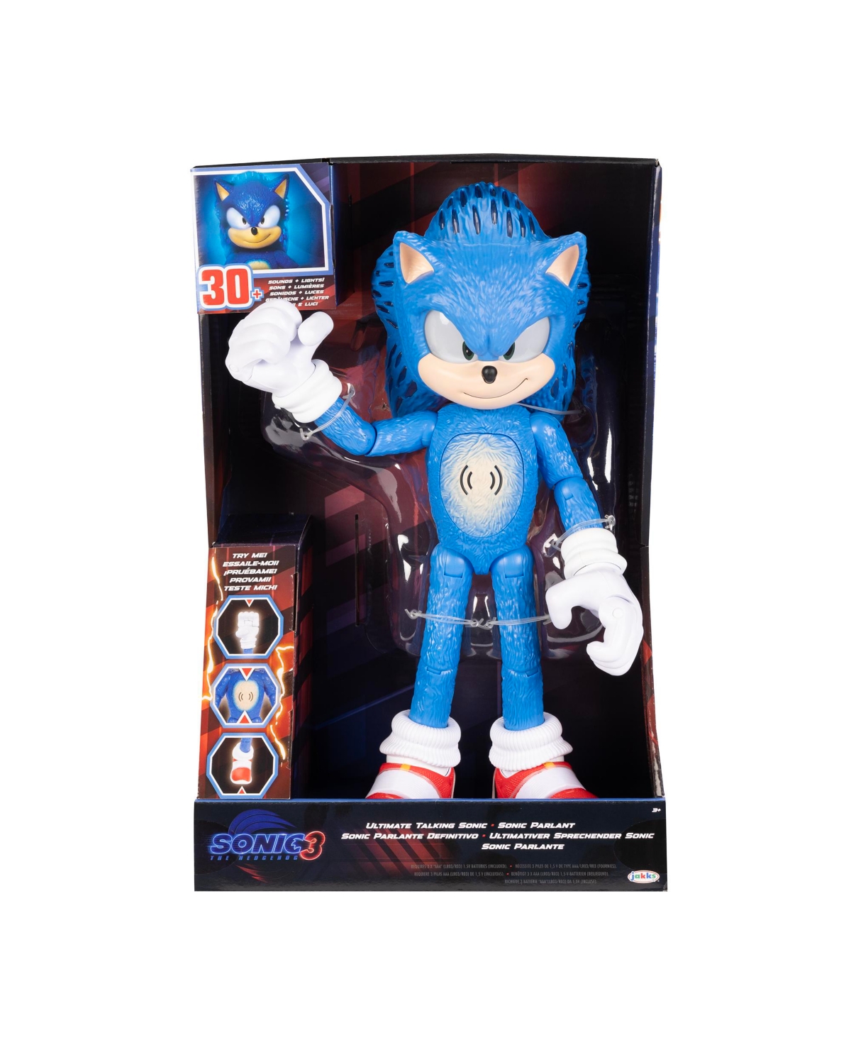 Sonic 3 Movie Feature  In Multicolor