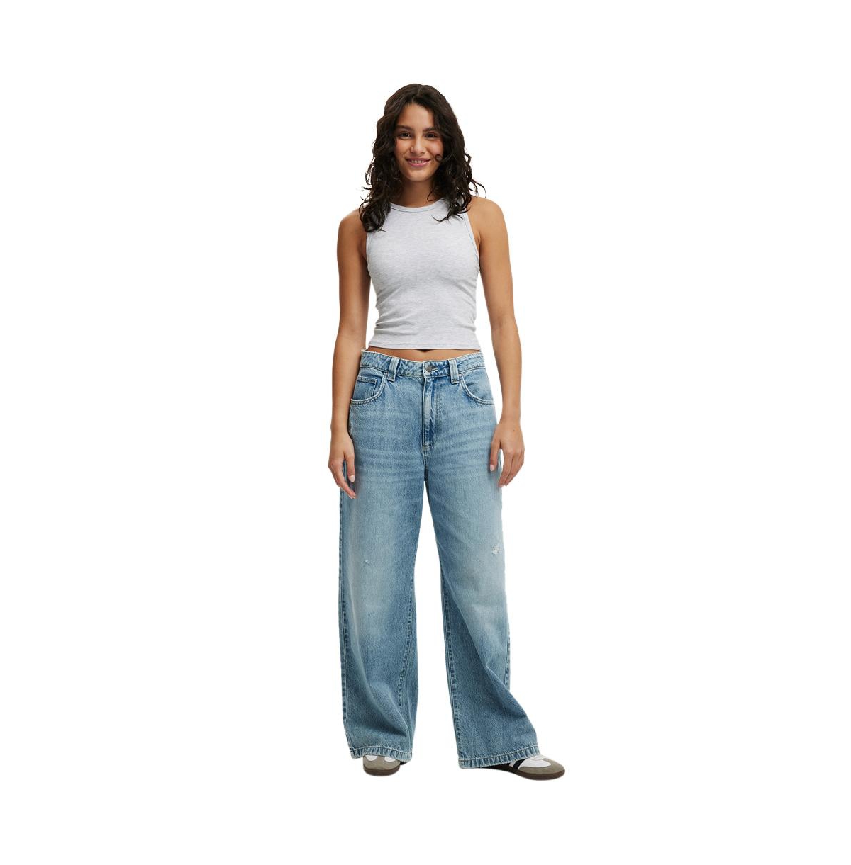 Women's Cotton On Staple Rib Built In Bra Tank