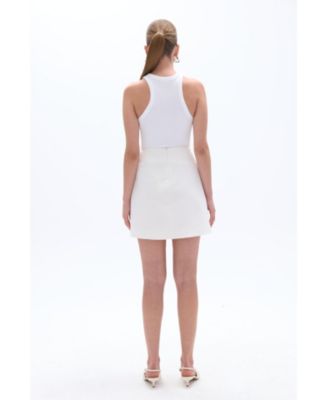 Women's Eyelet Detailed Mini Skirt