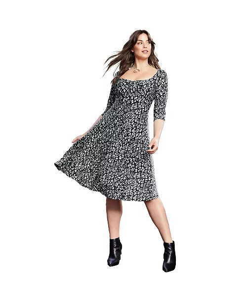women's june + vie sweetheart swing dress