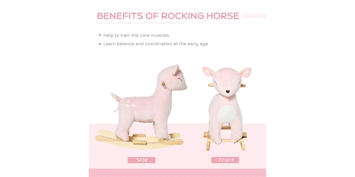 Slickblue Best Baby Rocking Horse for Kids Aged 3 to 6 Years Safe and Fun Ride-On Toy