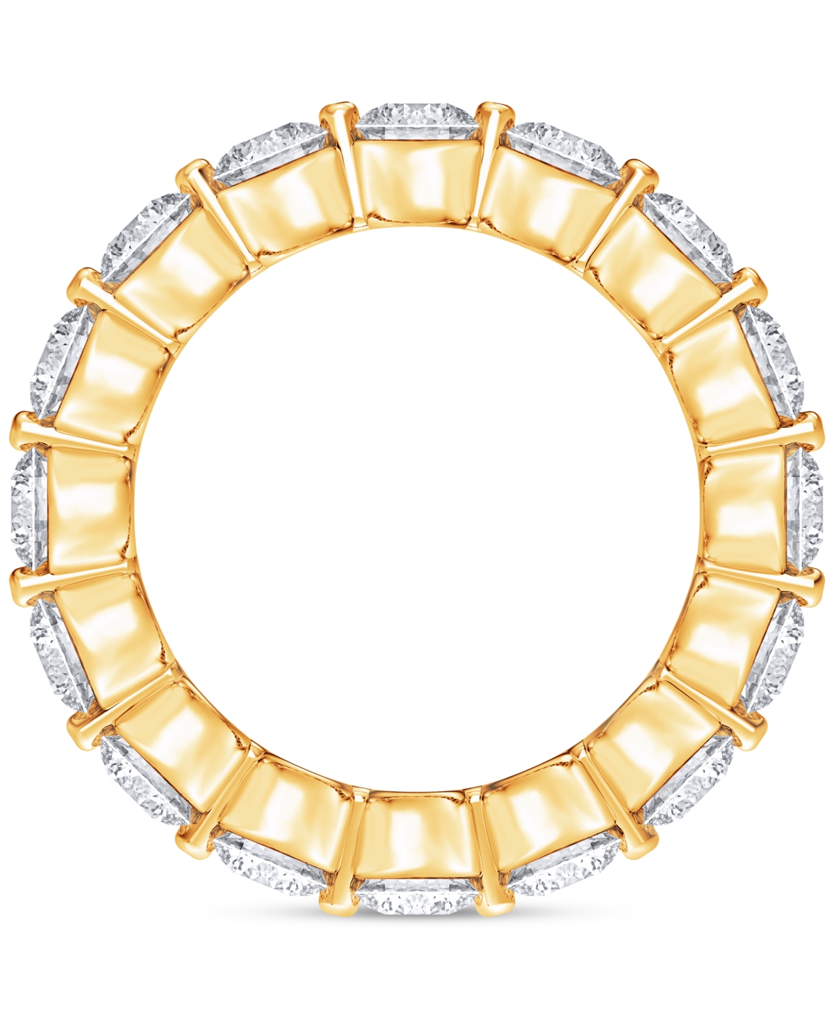 Macy's Diamond Eternity Ring (3 Ct. T.w.) In Platinum Or 14k Gold In Yellow Gold