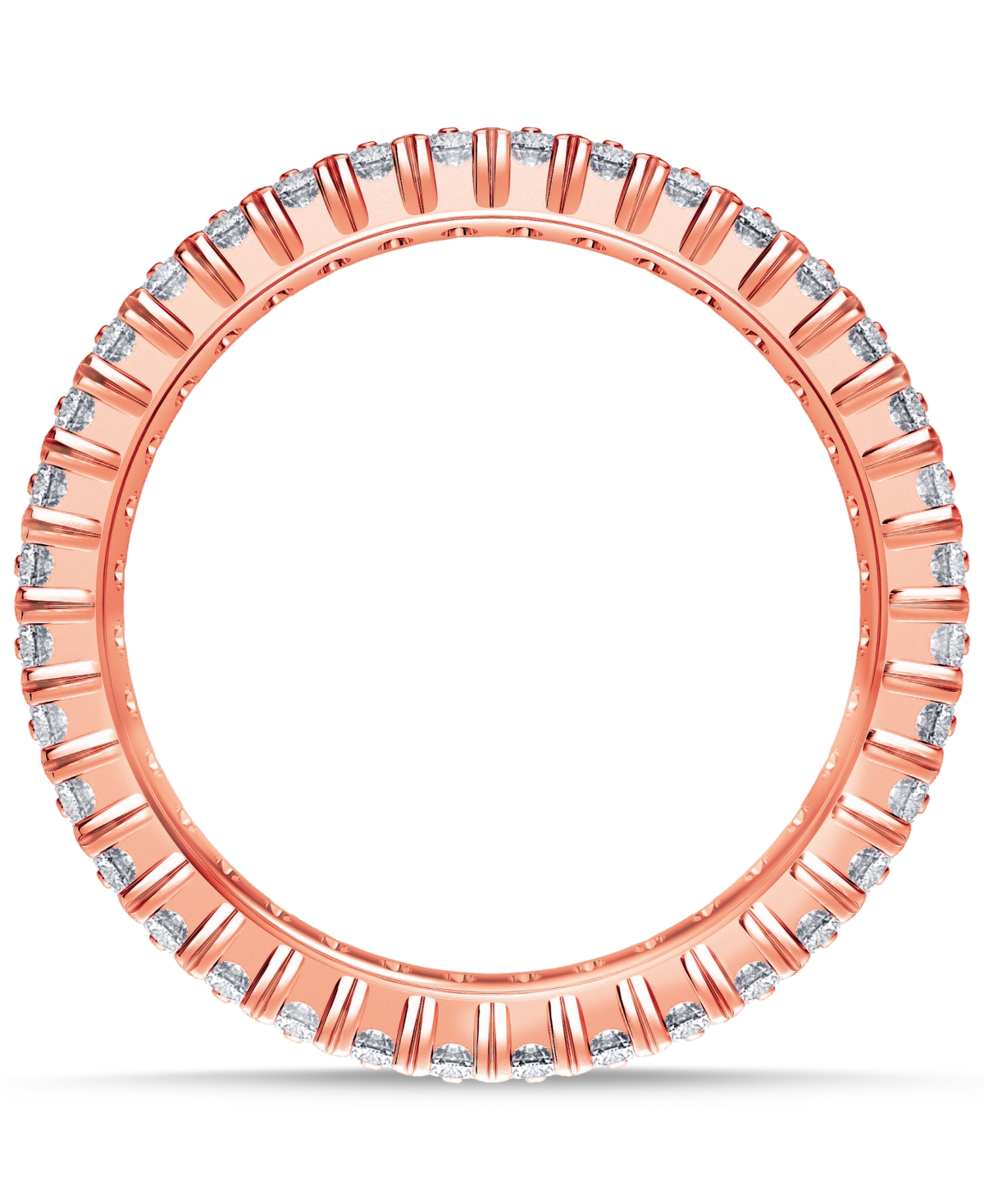 MACY'S DIAMOND THREE-ROW ETERNITY BAND (2 CT. T.W.) IN PLATINUM, 14K WHITE GOLD, 14K GOLD, OR 14K ROSE GOLD