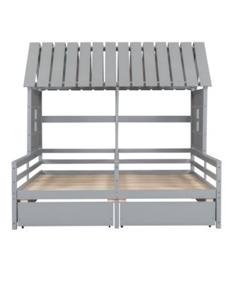 Streamdale Twin Platform Bed with Drawers (White)