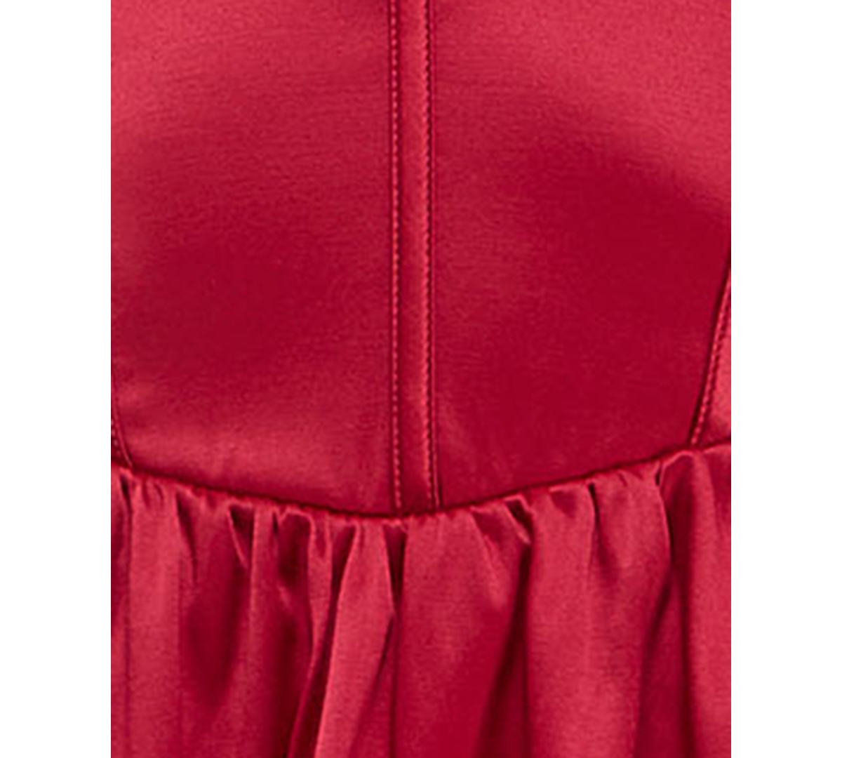 City Studios Juniors' Satin Corset Fit & Flare Dress
