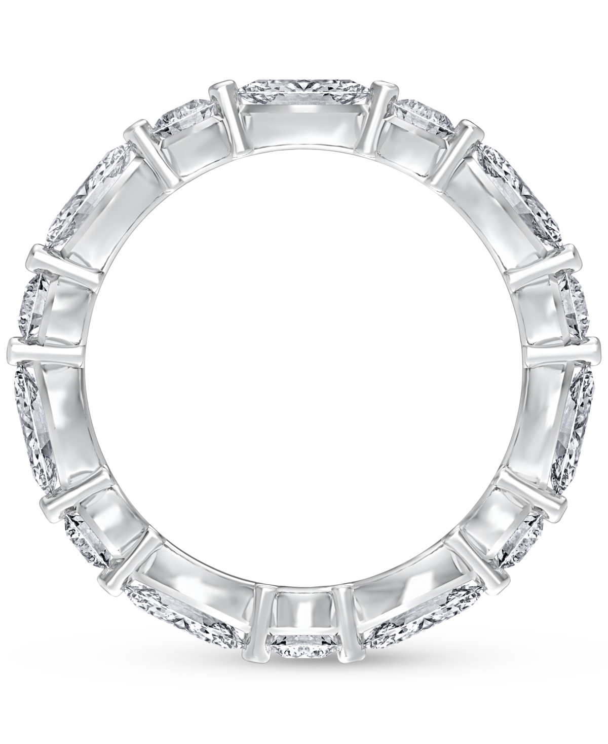 Macy's Diamond Eternity Ring (2 Ct. T.w.) In Platinum, 14k White Gold, 14k Gold, Or 14k Rose Gold In Platinum