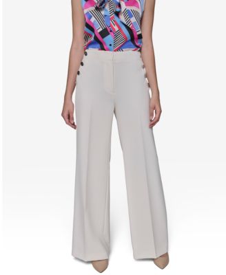 KARL LAGERFELD PARIS - Women's Sailor Wide-Leg Pants