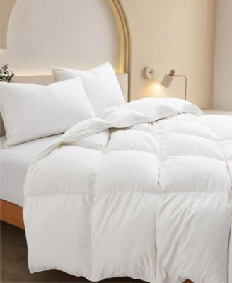 Extra Warmth White Goose Feather and Fiber Comforter, Full/Queen