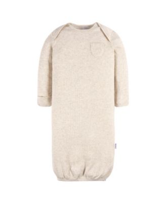 Baby Boys Gowns with Mitten Cuffs, 4-Pack
