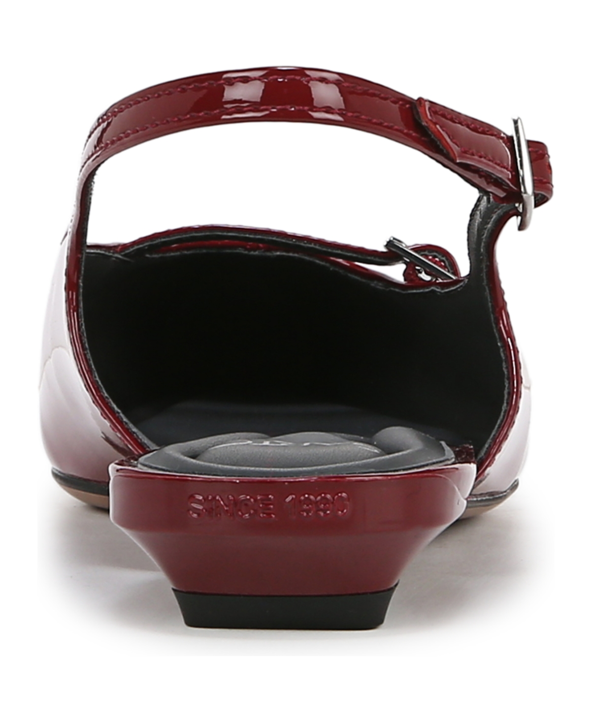Franco Sarto Women's Emma Slingback Mary Jane Patent Leather Flats In Gothic Red Patent Leather