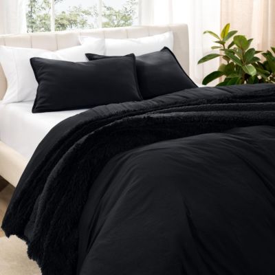 Ultra-Soft Sand washed Queen Duvet Cover & Sham Set