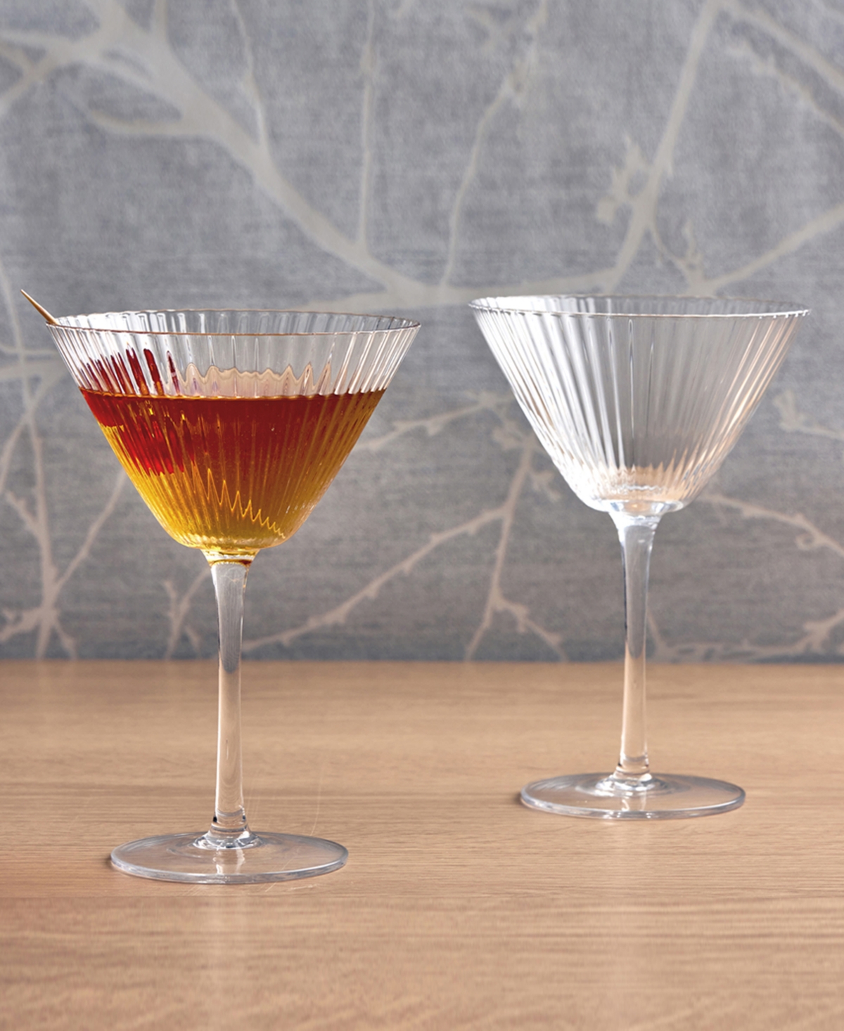 Anton Studio Designs Empire Clear Cocktail Glasses, Set Of 2 In Clear