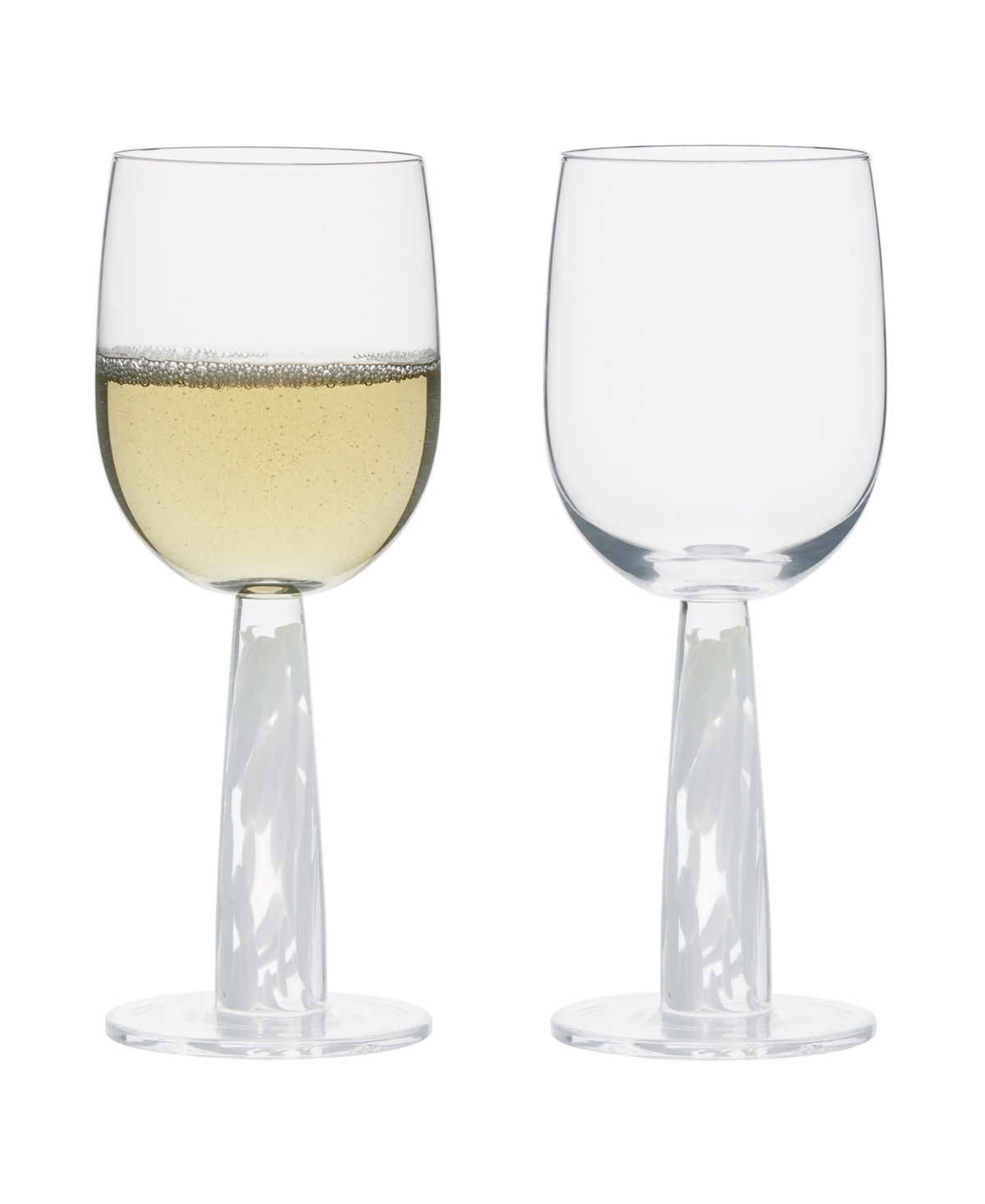 Anton Studio Designs Bjorn Wine Glasses, Set Of 2 In White