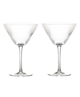 Empire Clear Cocktail Glasses, Set of 2