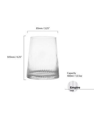 Empire Clear Double Old Fashioned Tumblers, Set of 2