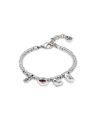 UNOde50 Sterling Silver Metal Clad Multiple Charms Bracelet 14090₽