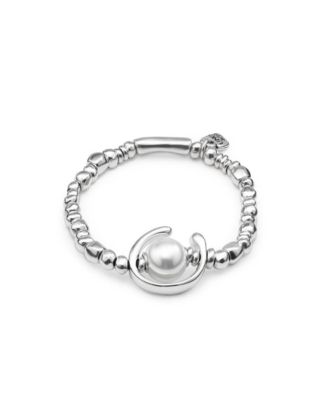 UNOde50 Sterling Silver Round Beads Cultivated Pearl Bracelet 22490₽