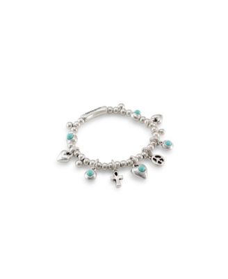 Sterling Silver Plated Metal Alloy Ball Bracelet