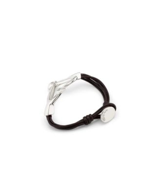 UNOde50 Nailed Heart Shape Leather Strap Bracelet 22890₽