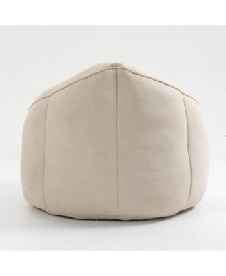 Compressed Foam Bean Bag Chair with Footrest