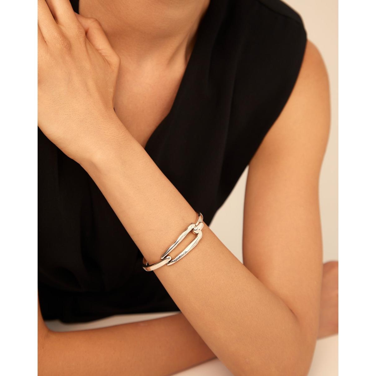 Unode50 Tied Bracelet In Silver In Silver
