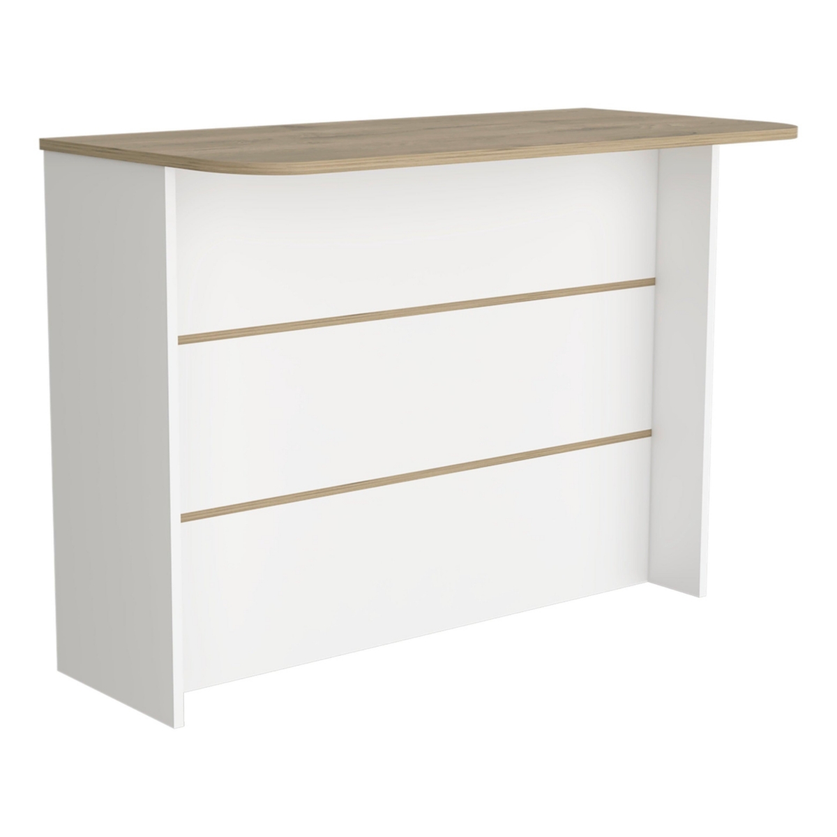 Depot E-Shop Britton kitchen Island with Two-Tier Storage Shelf and Ample Workstation,/ Light Pine -/ light pine