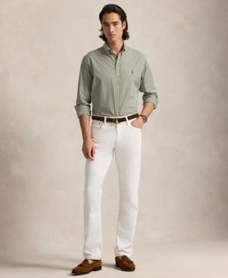 Men's Classic-Fit Gingham Stretch Poplin Shirt