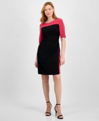Connected - Petite Elbow-Sleeve Sheath Dress