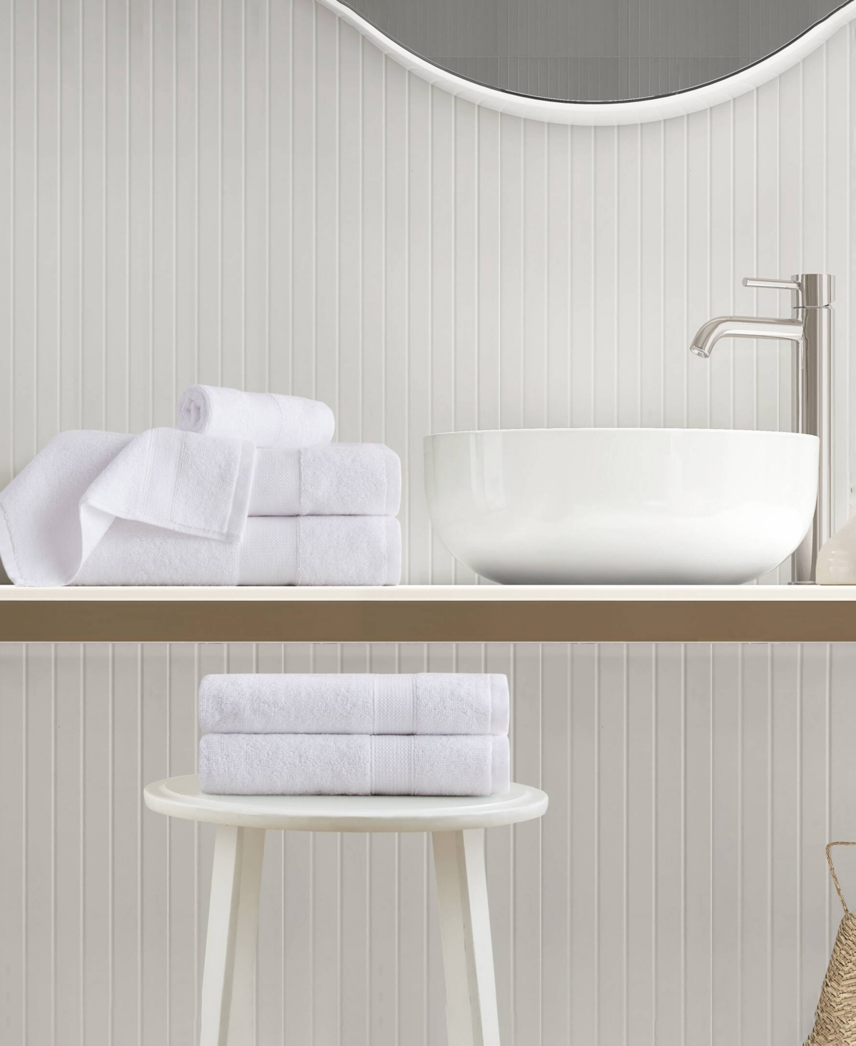 510 Design Premium Turkish Cotton Plush 6-pc. Bath Towel Set In White