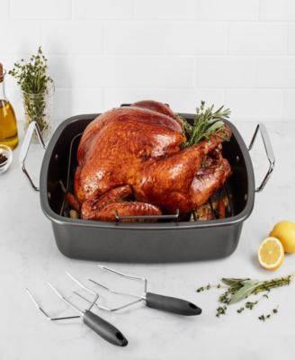 Curve Handle Stainless Steel Turkey Lifters, Set of 2