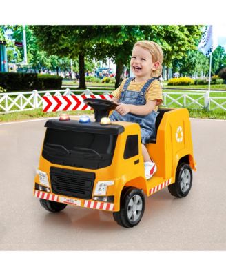 12V Recycling Garbage Truck Electric Ride On Toy Remote w/Recycling Accessories