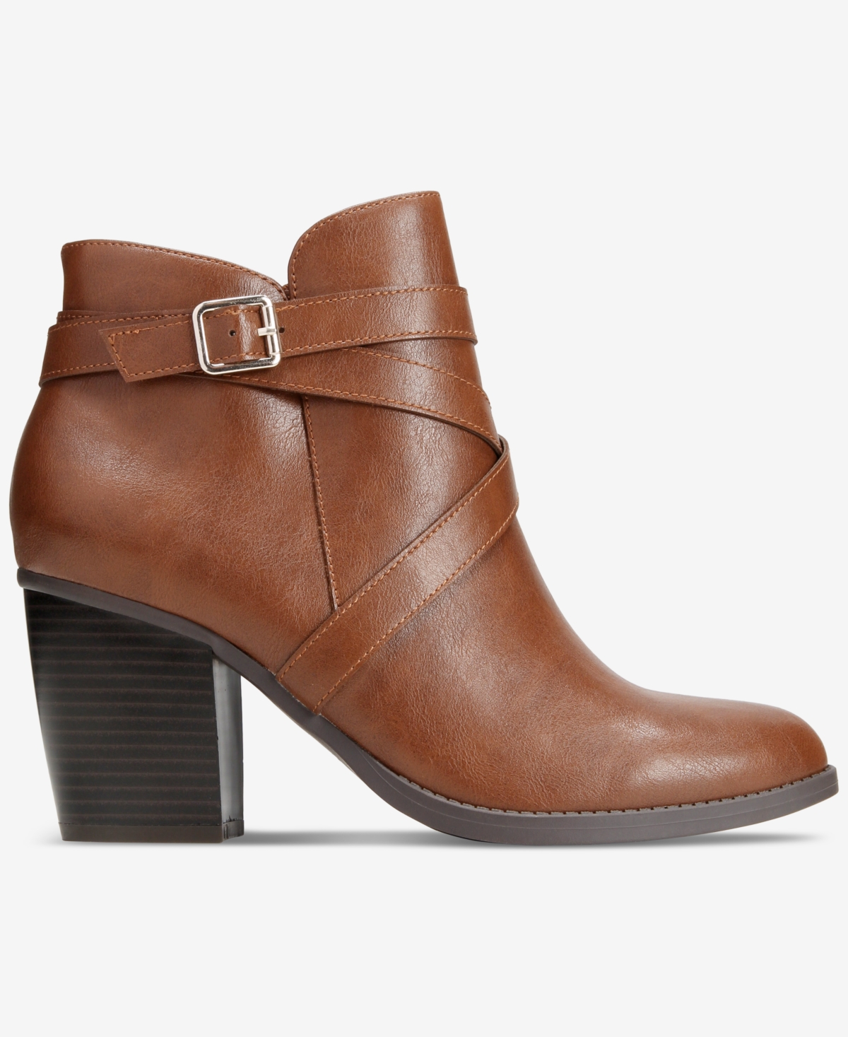 Style & Co Women's Zetaa Strappy Belt-Heel Booties, Created for Macy's
