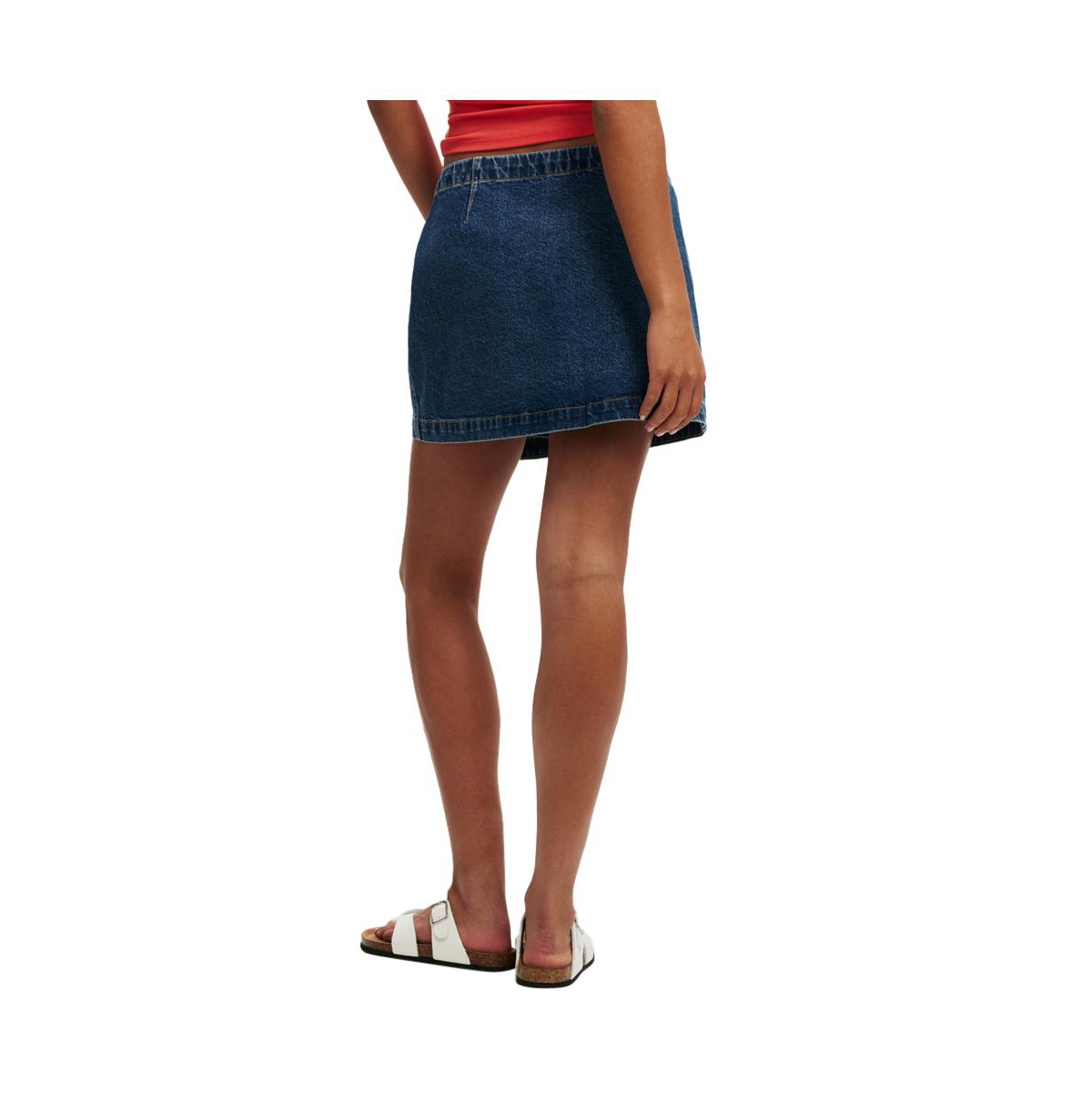 Women's Cotton On Wrapped Denim Mini Skirt