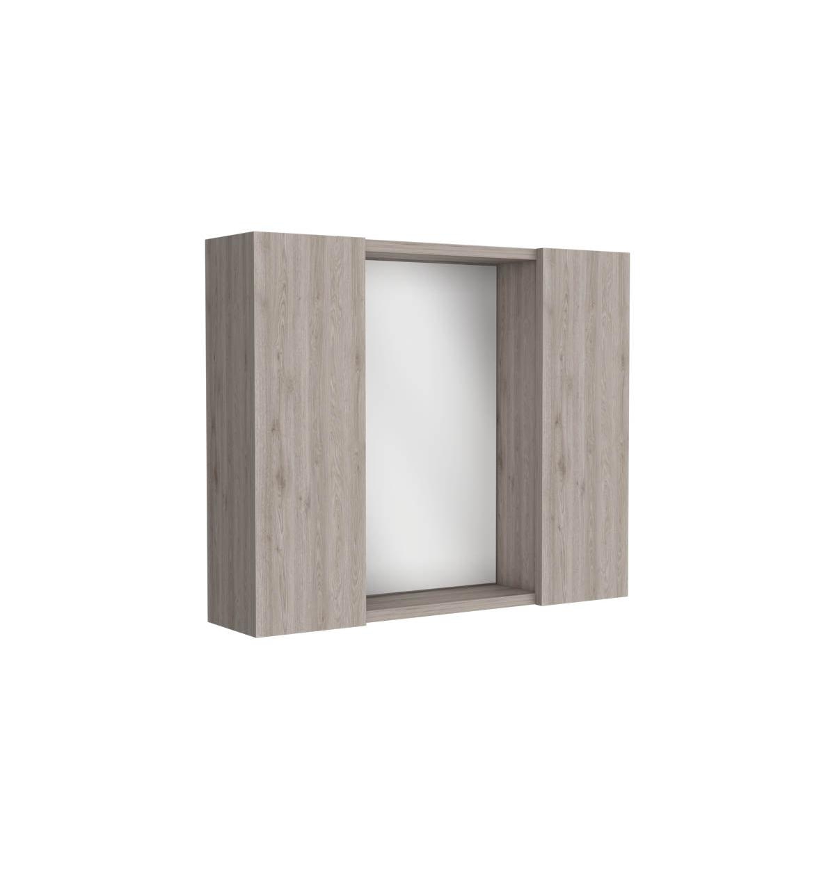 Depot E-Shop Garnet Medicine Double Door Cabinet, One External Shelf