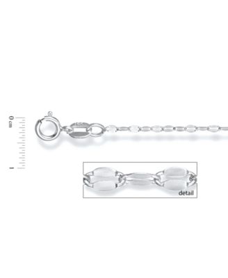 18" Mirror Link Chain (1-1/2mm) in 14K Yellow, White or Rose Gold